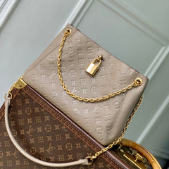 ANYTIME PM 34 IN ASH BROWN MONOGRAM EMPREINTE CALFSKIN