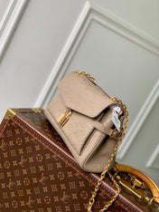 ANYTIME FLAP BAG 29.5 IN TOURTERELLE GRAY MONOGRAM CALFSKIN