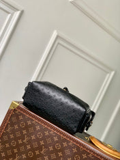 MONTSOURIS BACKPACK 27 IN BLACK MONOGRAM BOLD COATED CALFSKIN