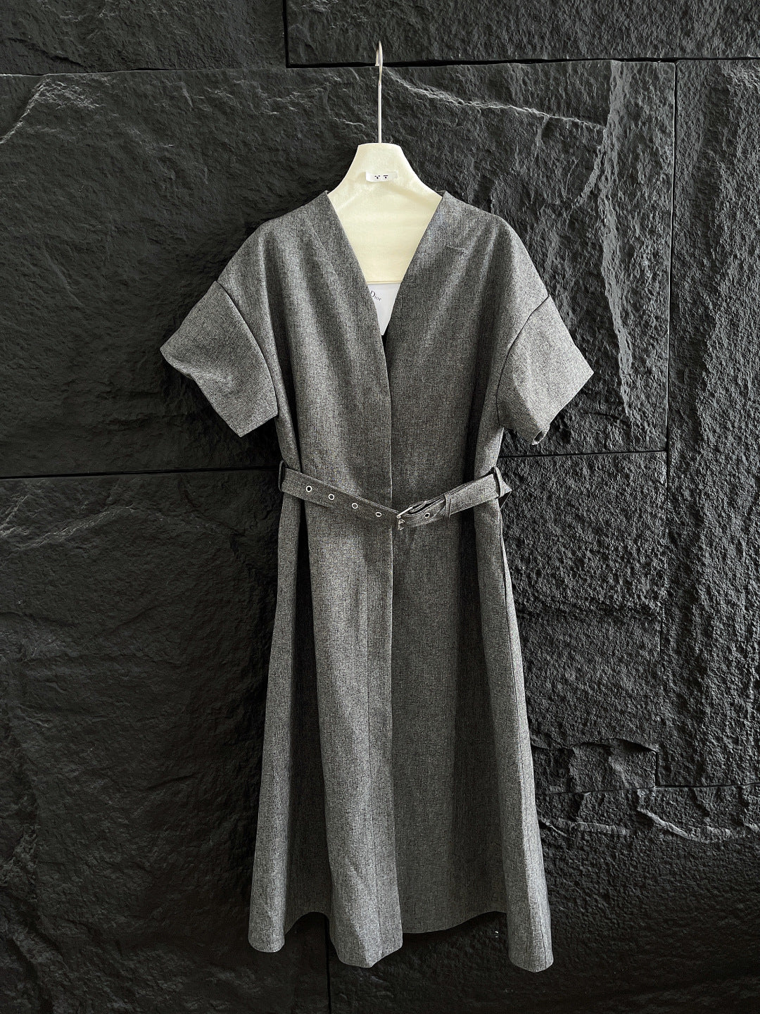 BALLOON DRESS WITH BELT IN RAYON 265972