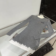 MIU LACE DRESS IN COTTON 265835