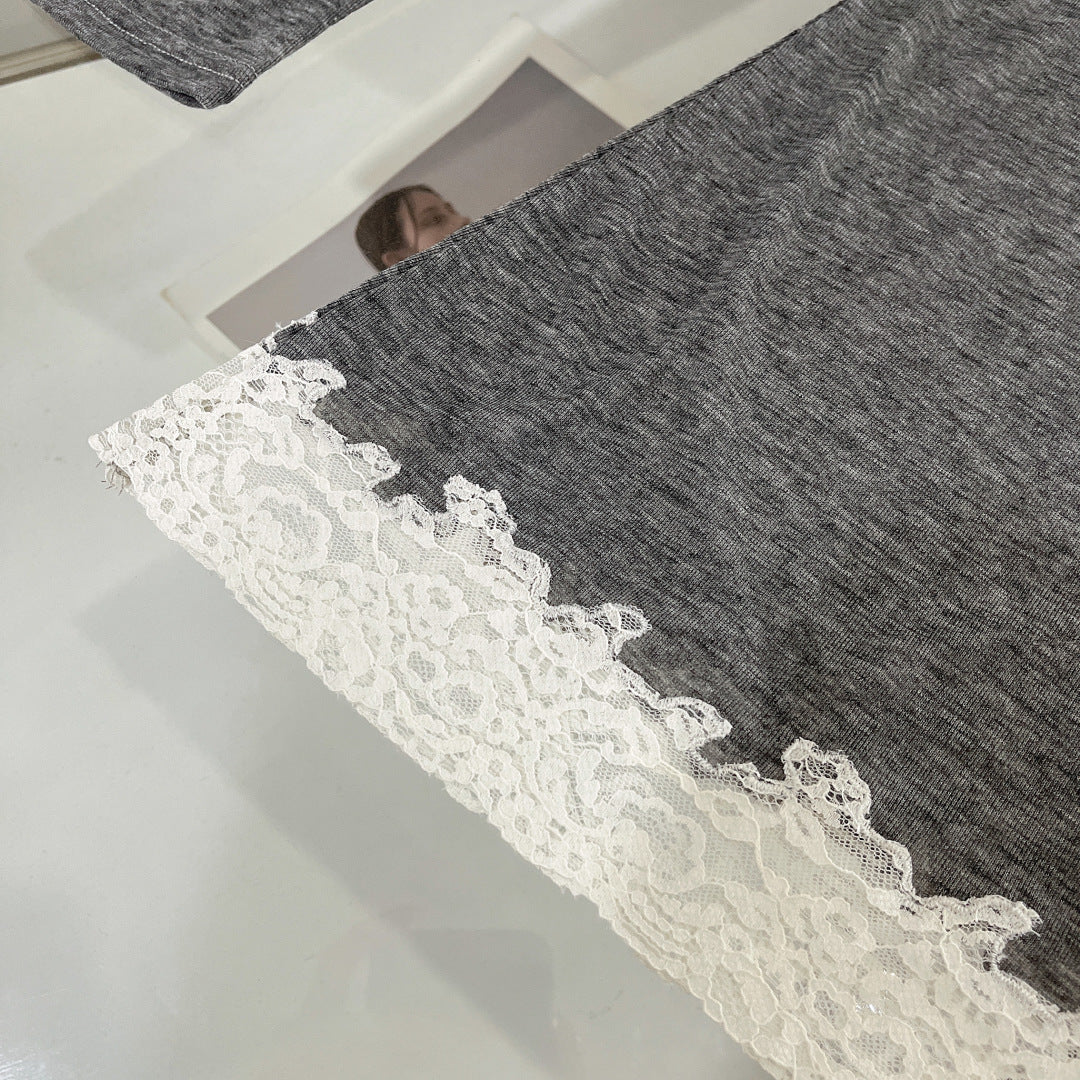 MIU LACE DRESS IN COTTON 265835