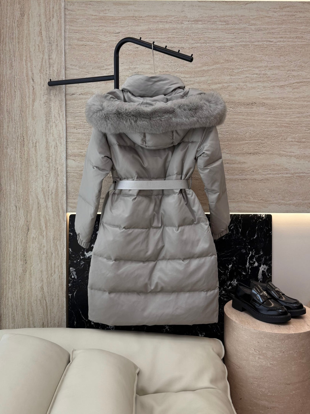 PRADA 25S LONG PUFFER JACKET 518