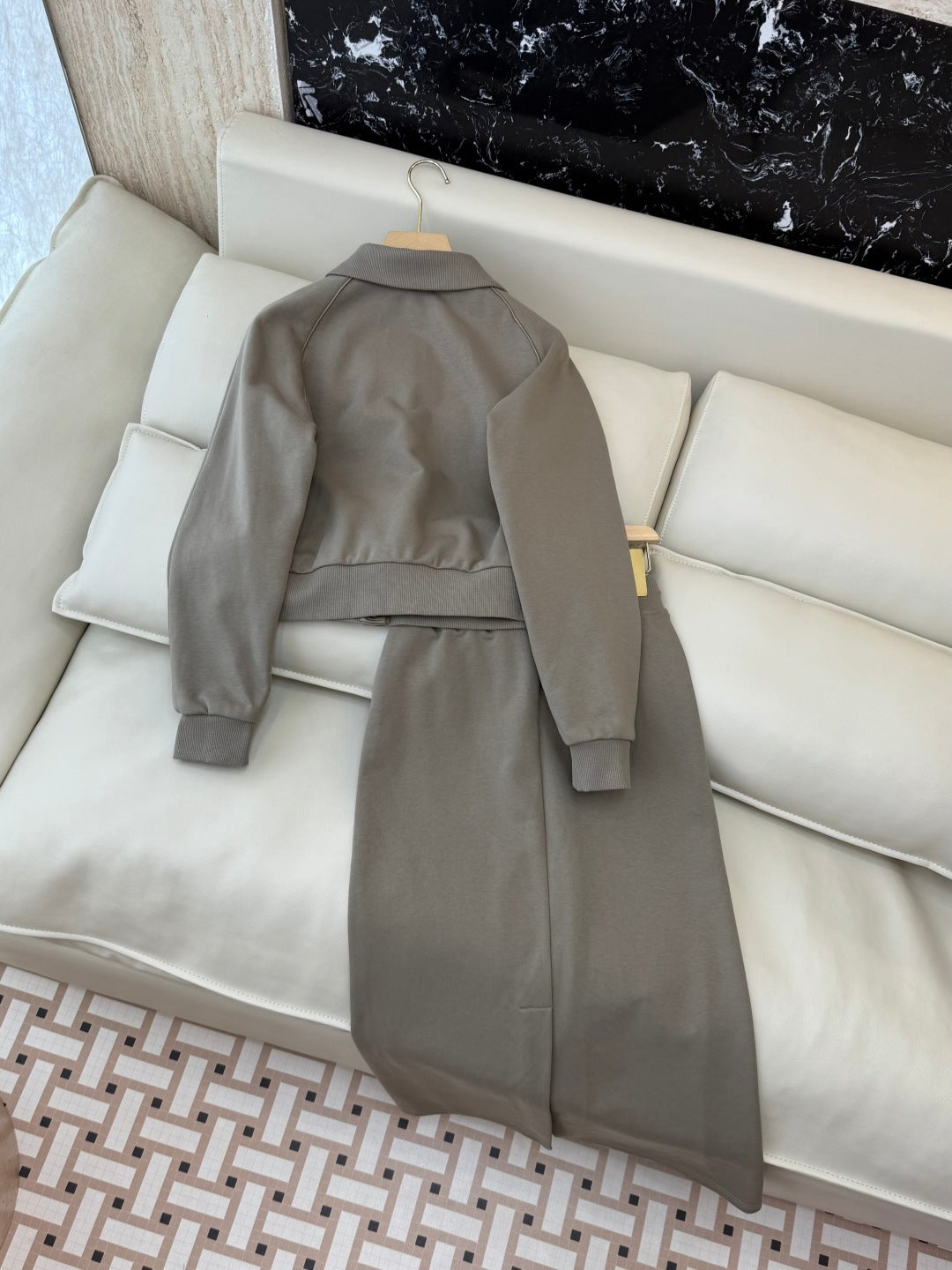 PRADA 25S JACKET AND LONG SKIRT SET 219