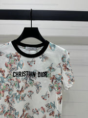 Dior 25C T-Shirt Papillon multicolore Pattern 228799