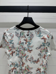 Dior 25C T-Shirt Papillon multicolore Pattern 228799