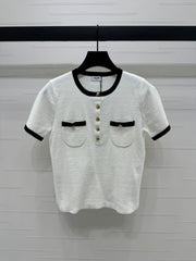 CELINE SHORT SLEEVE SWEATER 269457