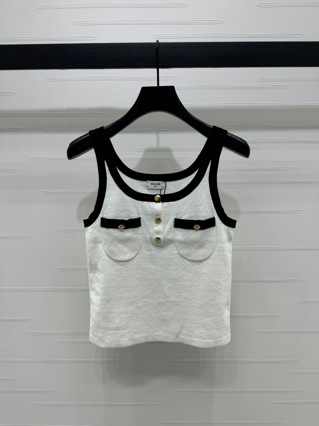 CELINE KNIT SPAGHETTI STRAP TOP 269456