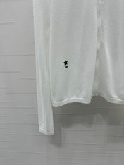 DIOR LACE-KNIT LONG-SLEEVE HOODIE WHITE 274970