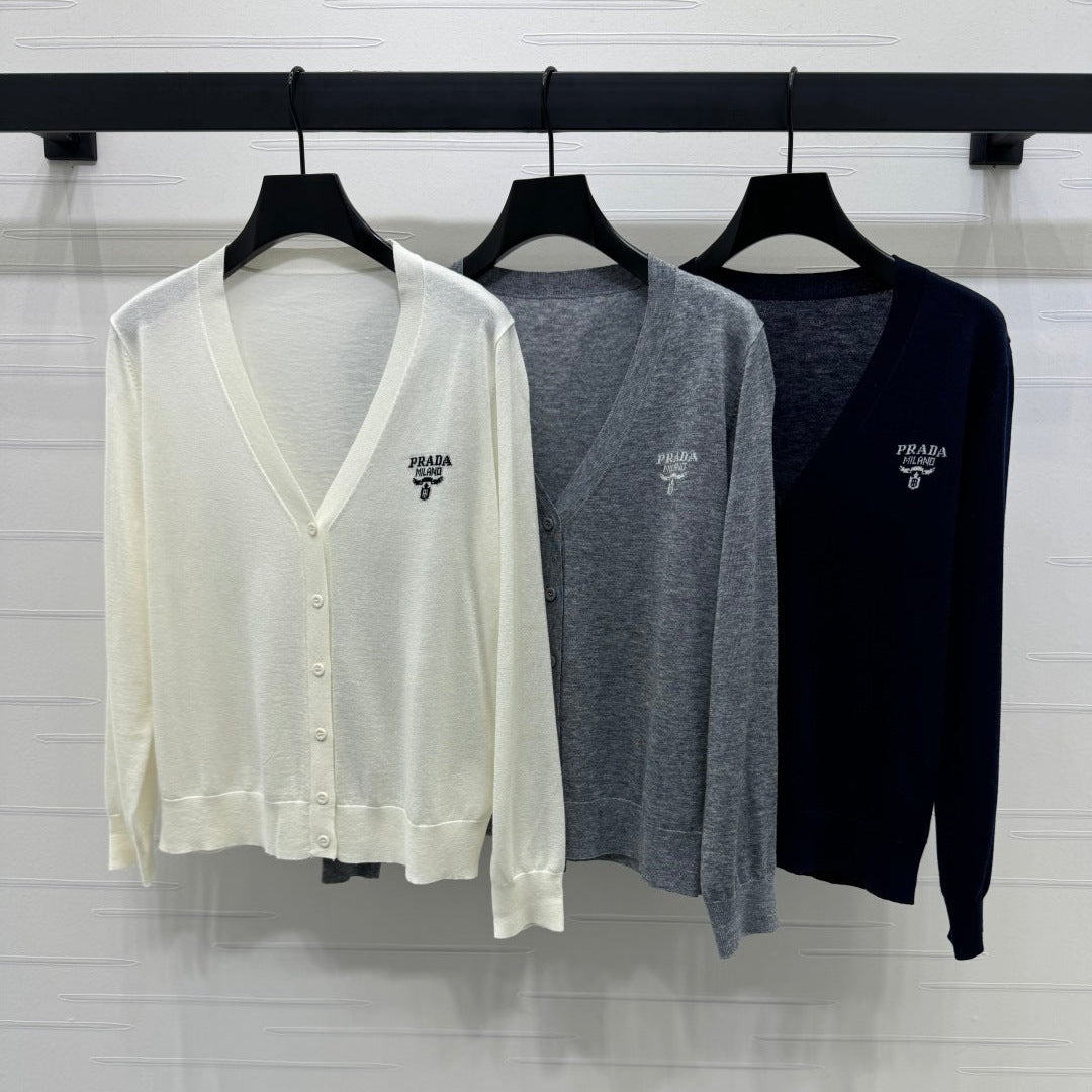 PRADA LONG-SLEEVE KNIT CARDIGAN 269461