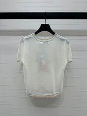 DIOR SHORT-SLEEVE KNIT TOP 269459