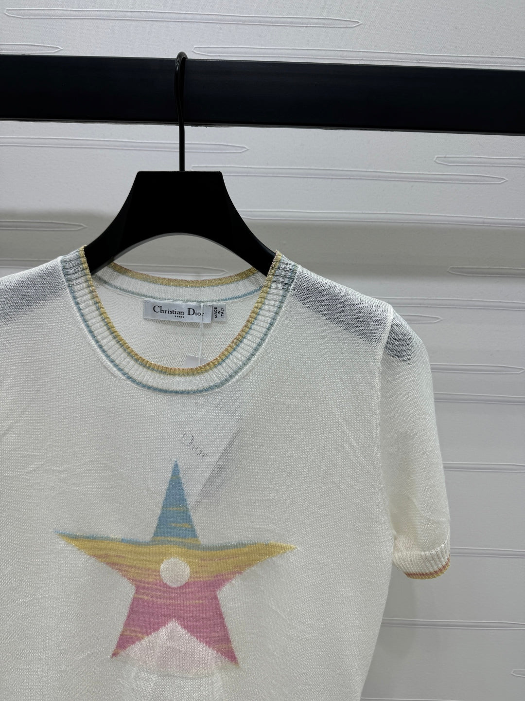 DIOR SHORT-SLEEVE KNIT TOP 269459