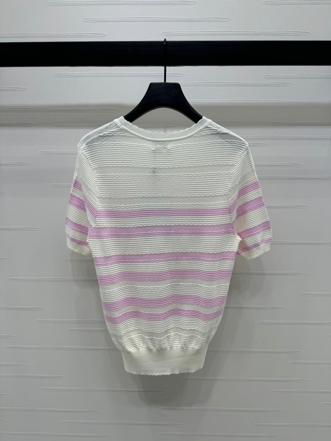 CHANEL SHORT-SLEEVE KNIT TOP 269464