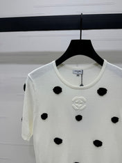 CHANEL SHORT-SLEEVE KNIT TOP 269465