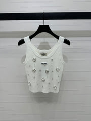 Miumiu 25 White Crop Top