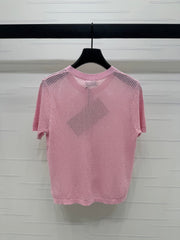 MIU 25S SHORT SLEEVE ROUND NECK CARDIGAN 264270