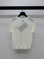 MIU 25S SHORT SLEEVE ROUND NECK CARDIGAN 264268