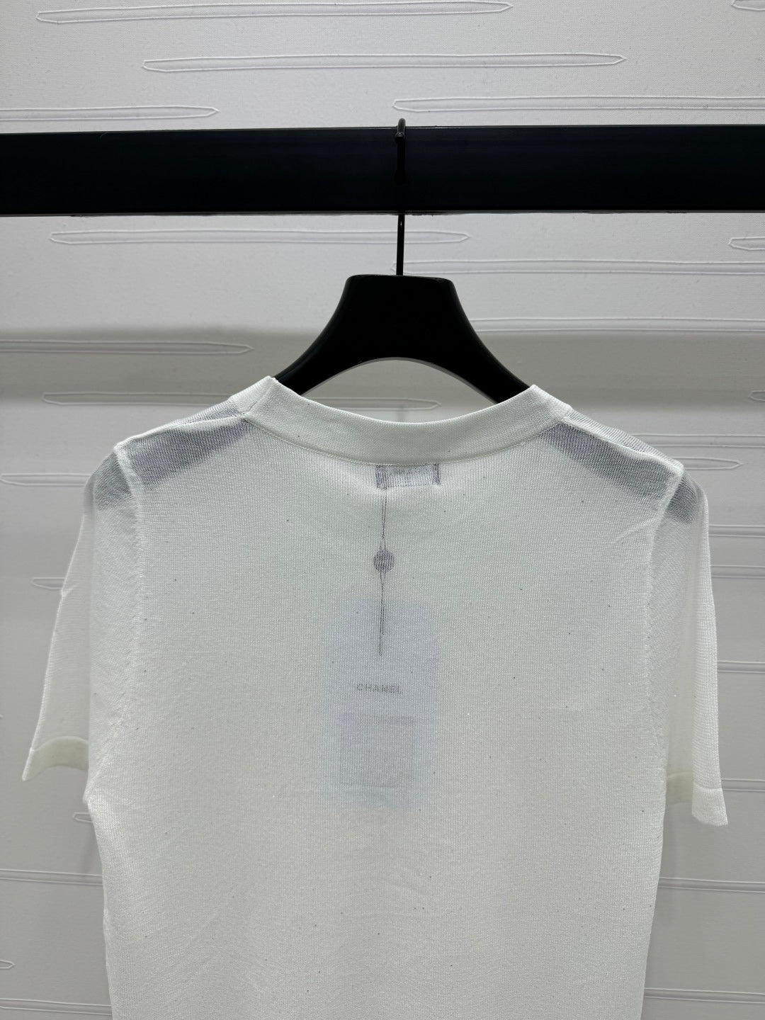 CHANEL CREW NECK SHORT-SLEEVE KNIT TOP 274964