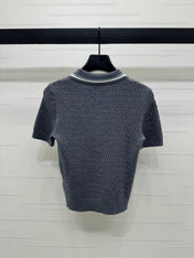 MIUMIU KNITTED POLO SHIRT WHITE 274839