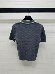 MIUMIU KNITTED POLO SHIRT WHITE 274839