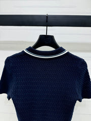 MIUMIU KNITTED POLO SHIRT WHITE 274841