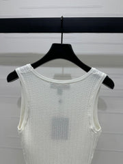 LV 25S EMBROIDERED KNIT TANK TOP 264272
