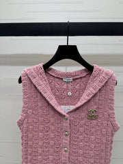 CHANEL 25S CROCHET SLEEVELESS VEST 264180