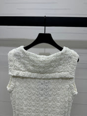 CHANEL 25S CROCHET SLEEVELESS VEST 264178