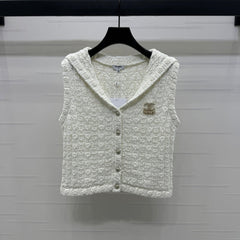 CHANEL 25S CROCHET SLEEVELESS VEST 264178