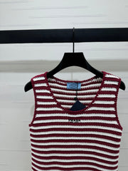 PRAD 25S STRIPED SWEATER 264183