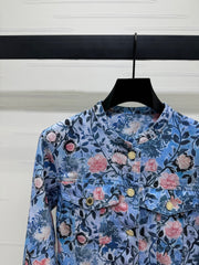 LV 25S PRINTED DENIM JACKET 264199