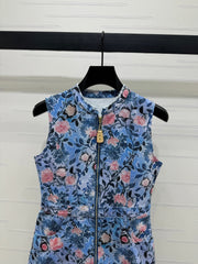 LV 25S ROUND NECK SLEEVELESS DRESS 264202