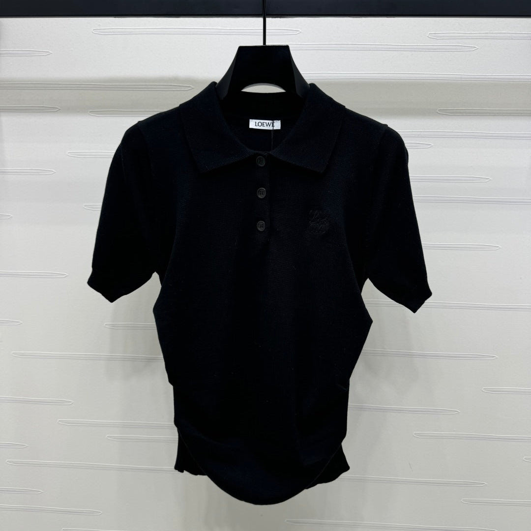 PRAD 25S SHORT SLEEVE KNIT TOP 264123