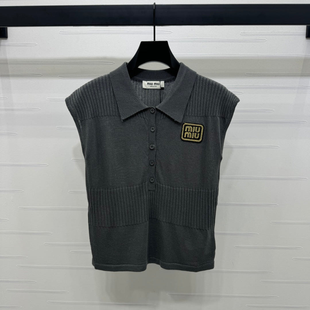 MIU 25S SWEATER VEST 264087