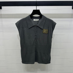 MIU 25S SWEATER VEST 264087