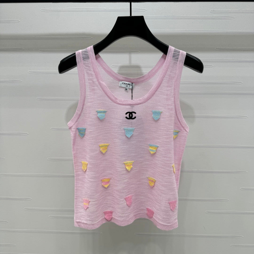 CHANEL 25S PATCHWORK TANK TOP 264143