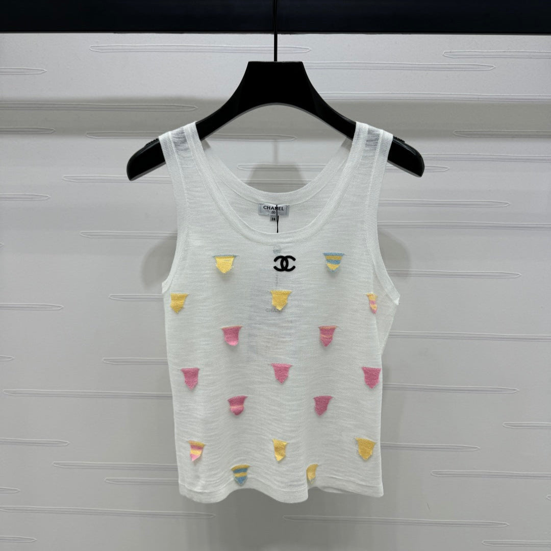 CHANEL 25S PATCHWORK TANK TOP 264142