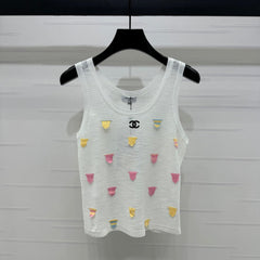 CHANEL 25S PATCHWORK TANK TOP 264142