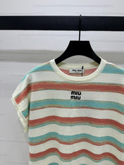 MIU 25S FLYING SLEEVE KNIT SWEATER 264148