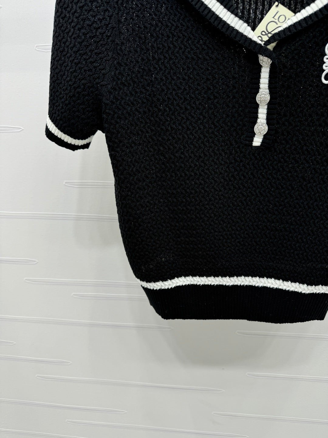 LOEWE 25S SHORT SLEEVE KNITTED CAPE 264036