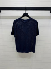 DIOR 25S BUTTERFLY WOVEN T-SHIRT 264064