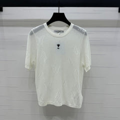 DIOR 25S BUTTERFLY WOVEN T-SHIRT 264066