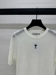 DIOR 25S BUTTERFLY WOVEN T-SHIRT 264066