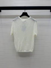 DIOR 25S BUTTERFLY WOVEN T-SHIRT 264066