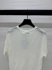 DIOR 25S BUTTERFLY WOVEN T-SHIRT 264066