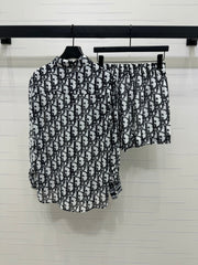 DIOR 25S PRINTED SHIRT SHORTS SET 264057