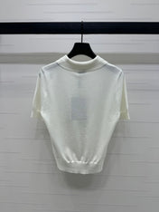 BURBERRY SHORT-SLEEVE KNITTED POLO SHIRT 274844