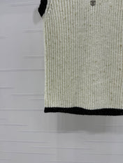 CHANEL ROUND-NECK SEQUIN KNIT VEST 274864