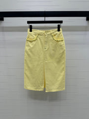 GUCCI SLIT DENIM SKIRT 269444