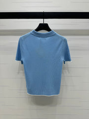 MIUMIU SHORT-SLEEVE KNIT POLO 269421